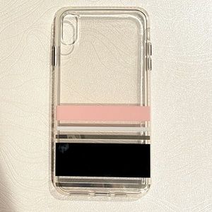 Clear stripes xs Max case